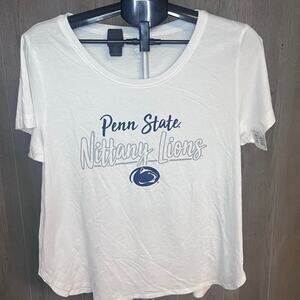 Penn State Nittany Lions Women’s White T-Shirt Colosseum NCAA Licensed (Size L)